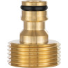 Poppstar Adaptateur d’eau avec Filetage Extérieur 1 pouce et Raccord pour Tuyau d’arrosage (compatible avec Gardena)