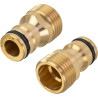 Poppstar Adaptateur d’eau avec Filetage Extérieur 1/2 pouce et Raccord pour Tuyau d’arrosage (compatible avec Gardena)