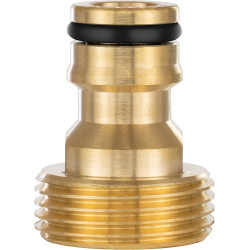 Poppstar Adaptateur d’eau avec Filetage Extérieur 3/4 pouces et Raccord pour Tuyau d’arrosage (compatible avec Gardena)