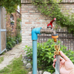 Lot de 2 raccords de tuyau de 19 mm pour tuyau de jardinage, arrosage domestique, lavage de voiture