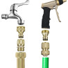 2 pièces de raccords de tuyau en laiton, raccords rapides de 1,27 cm pour la maison, raccord de robinet fileté femelle de 1,9 cm