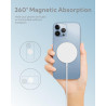 Magnétique Chargeur Induction pour iPhone, 15W Rapide Chargeur sans Fil inductif pour iPhone 17 16 15 14 13 12 Pro Max/Air/Plus/