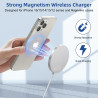 Magnétique Chargeur Induction pour iPhone, 15W Rapide Chargeur sans Fil inductif pour iPhone 17 16 15 14 13 12 Pro Max/Air/Plus/
