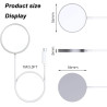 Magnétique Chargeur Induction pour iPhone, 15W Rapide Chargeur sans Fil inductif pour iPhone 17 16 15 14 13 12 Pro Max/Air/Plus/