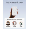 Chargeur Induction iPhone 3 en 1 Compatible MagSafe, Station de Charge sans Fil Magnétique Pliable 15W pour iPhone 17/16/15/14/1