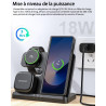 Chargeur sans Fil 3 en 1 pour Samsung S26 S25 S24 S23 Ultra, Station de Charge sans Fil pour S24ultra/S22Ultra/S23/Z Fold4/Flip4