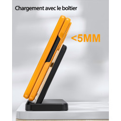 Chargeur sans Fil 3 en 1 pour Samsung S26 S25 S24 S23 Ultra, Station de Charge sans Fil pour S24ultra/S22Ultra/S23/Z Fold4/Flip4