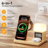 Station de Charge pour Apple, Chargeur sans Fil pour iPhone 17/16/15/14/13/12/11, Chargeur Induction 3 en 1 pour Apple Watch Ser