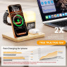 Station de Charge pour Apple, Chargeur sans Fil pour iPhone 17/16/15/14/13/12/11, Chargeur Induction 3 en 1 pour Apple Watch Ser