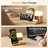 Station de Charge pour Apple, Chargeur sans Fil pour iPhone 17/16/15/14/13/12/11, Chargeur Induction 3 en 1 pour Apple Watch Ser