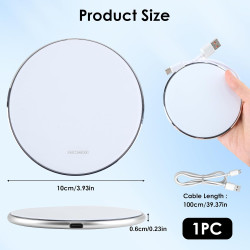 Chargeur Induction sans Fil Rapide 35W, Wireless Charger Fin avec Câble USB-C pour Téléphones Portables Chargeur Qi Compatible i