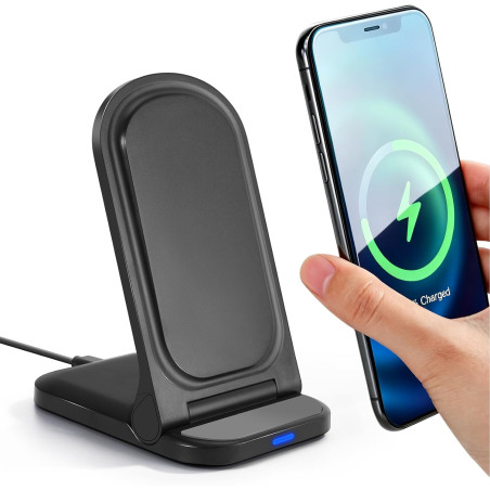 15W Chargeur Induction, Chargeur sans Fil pour Samsung Galaxy S26/S25/S24/S23/S22/S22+/S21/S20/S10/S9/S8/S7 Note 20, Wireless Ch