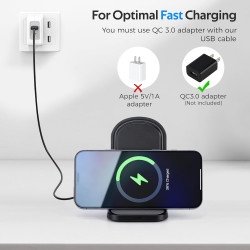 15W Chargeur Induction, Chargeur sans Fil pour Samsung Galaxy S26/S25/S24/S23/S22/S22+/S21/S20/S10/S9/S8/S7 Note 20, Wireless Ch