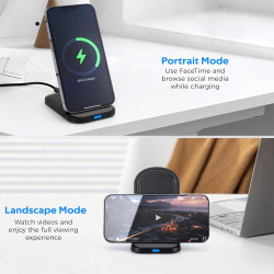 15W Chargeur Induction, Chargeur sans Fil pour Samsung Galaxy S26/S25/S24/S23/S22/S22+/S21/S20/S10/S9/S8/S7 Note 20, Wireless Ch