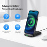 15W Chargeur Induction, Chargeur sans Fil pour Samsung Galaxy S26/S25/S24/S23/S22/S22+/S21/S20/S10/S9/S8/S7 Note 20, Wireless Ch