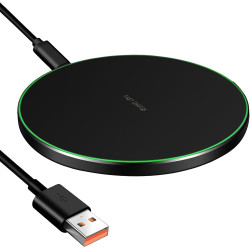 35W Chargeur Sans Fil Rapide Compatible avec Phone 16/15/14/13/12/11 Pro Max Plus Chargeur a Induction Portable, Station de Char