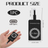 Récepteur Qi USB C, Récepteur Charge sans Fil 5V 1000mA, Adaptateur Universel de Chargement Induction Compatible avec Smartphone