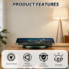 Chargeur sans Fil 30W Chargeur Induction sans Fil Compatible avec i Phone 16 15 14 13 12 Galaxy S25 S24 Ultra S23 S22 FE S21+ Pr