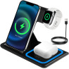 3 en 1 Chargeur à Induction Compatible avec iPhone 17/16/15/14/13/12 Pro Max,Chargeur sans Fil pour Apple Watch 10/9/8/7/6/SE/5/