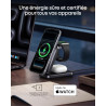Anker Prime Chargeur MagSafe 3 en 1 Rapide 25W, Station de Charge sans Fil Certifié Qi2.2, Pliable pour iPhone 17/16/15, Apple W