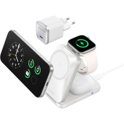 Anker Prime Chargeur MagSafe 3 en 1 Rapide 25W, Station de Charge sans Fil Certifié Qi2.2, Pliable pour iPhone 17/16/15, Apple W