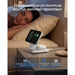 Anker Prime Chargeur MagSafe 3 en 1 Rapide 25W, Station de Charge sans Fil Certifié Qi2.2, Pliable pour iPhone 17/16/15, Apple W
