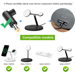 TAIFU Bloc d'alimentation 15 V 2,67 A pour Belkin BoostCharge Pro 3 en 1 WIZ016 WIZ017 WH BK WIZ009V2 MagSafe Station de charge 
