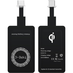 Récepteur Qi Type C pour Charge sans Fil 5V 1000mA, Chargeurs à Induction pour Téléphones Portables, 5V Adaptateur Induction pou