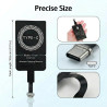 Récepteur Qi Type C pour Charge sans Fil 5V 1000mA, Chargeurs à Induction pour Téléphones Portables, 5V Adaptateur Induction pou