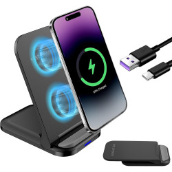 Chargeur à Induction 20 W, Chargeur sans Fil Rapide pour iPhone 17/16/15/14/13/12 Pro/Pro Max,pour Samsung Galaxy S25/S24/S23/S2