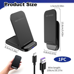Chargeur à Induction 20 W, Chargeur sans Fil Rapide pour iPhone 17/16/15/14/13/12 Pro/Pro Max,pour Samsung Galaxy S25/S24/S23/S2