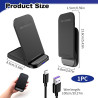 Chargeur à Induction 20 W, Chargeur sans Fil Rapide pour iPhone 17/16/15/14/13/12 Pro/Pro Max,pour Samsung Galaxy S25/S24/S23/S2