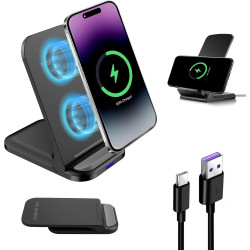 Chargeur à Induction 20 W, Chargeur sans Fil Rapide pour iPhone 17/16/15/14/13/12 Pro/Pro Max,pour Samsung Galaxy S25/S24/S23/S2