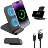 Chargeur à Induction 20 W, Chargeur sans Fil Rapide pour iPhone 17/16/15/14/13/12 Pro/Pro Max,pour Samsung Galaxy S25/S24/S23/S2