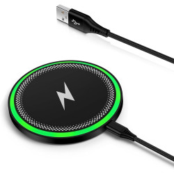 15W Chargeur Induction Samsung Chargeur sans Fil Rapide pour Samsung Galaxy S26 Ultra/S25/S24/S23/S22/S21,Google Pixel 10 Pro/10