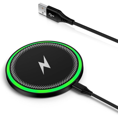 15W Chargeur Induction Samsung Chargeur sans Fil Rapide pour Samsung Galaxy S26 Ultra/S25/S24/S23/S22/S21,Google Pixel 10 Pro/10