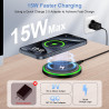 15W Chargeur Induction Samsung Chargeur sans Fil Rapide pour Samsung Galaxy S26 Ultra/S25/S24/S23/S22/S21,Google Pixel 10 Pro/10