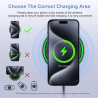 15W Chargeur Induction Samsung Chargeur sans Fil Rapide pour Samsung Galaxy S26 Ultra/S25/S24/S23/S22/S21,Google Pixel 10 Pro/10