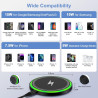 15W Chargeur Induction Samsung Chargeur sans Fil Rapide pour Samsung Galaxy S26 Ultra/S25/S24/S23/S22/S21,Google Pixel 10 Pro/10