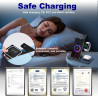 Station de Charge 3 en 1, Chargeur Induction Compatible avec iPhone 17 16 15 14 13 12 Pro Max Apple Watch 10 9 8 7 6 SE 5 4 3 Ai