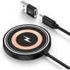 Chargeur Induction iphone Magsafe pour iPhone 17/16/15/14/13/12/AirPods,15W Chargeur sans Fil Samsung Station de Charge Rapide p