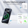 Chargeur sans fil 15W pour Google Pixel 10 Pro XL 9 9a 8 7 Chargeur sans fil pour iPhone 17 Pro Max 16 15 14 13 12 11 Samsung Ga
