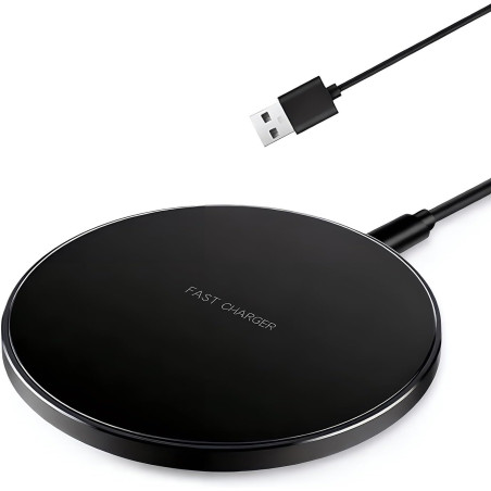 Chargeur sans Fil Rapide 35W Chargeur à Induction Station, Station de Induction Ultra Mince Compatible Smartphones, sans Fil Por