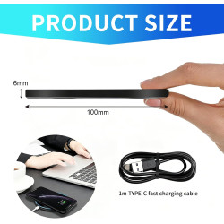 Chargeur sans Fil Rapide 35W Chargeur à Induction Station, Station de Induction Ultra Mince Compatible Smartphones, sans Fil Por