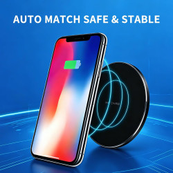 Chargeur sans Fil Rapide 35W Chargeur à Induction Station, Station de Induction Ultra Mince Compatible Smartphones, sans Fil Por