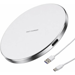 35W Chargeur sans Fil à Induction, Charge Rapide sans Fil, Pad de Charge avec câble Type-C de 1 mètre, Station de Charge Univers