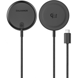 Galvanox Chargeur magnétique sans fil 25 W pour Samsung, certifié Qi2.2 [compatible avec MagSafe] Charge rapide 2.0 pour Galaxy 