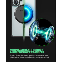 Galvanox Chargeur magnétique sans fil 25 W pour Samsung, certifié Qi2.2 [compatible avec MagSafe] Charge rapide 2.0 pour Galaxy 