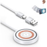 Chargeur Induction Magnétique pour iPhone 17 Pro Max 16 15 14 13 12, 15W Chargeur sans Fil MagSafe Charge Rapide pour Google Pix