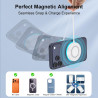 Chargeur Induction Magnétique pour iPhone 17 Pro Max 16 15 14 13 12, 15W Chargeur sans Fil MagSafe Charge Rapide pour Google Pix